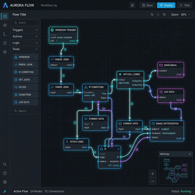 AI Workflow Automation Mockup